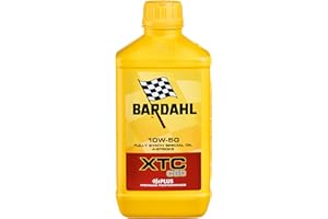 Bardahl - Olio Motore XTC C60 10W-50 per Moto 4 Tempi, Contrasta la Formazione dei Depositi Garantendo la Massima Pulizia del Motore, 100% Sintetico, 3 Litri
