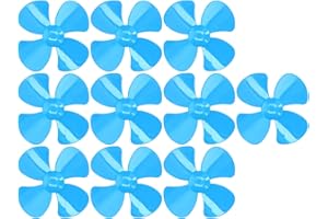 ENTATIAL Bootspropeller, Innenloch für starken Wind 2 mm Propeller Ersatz Außendurchmesser 40 mm Einfacher Austausch für Fernbedienung Auto-Spielzeug-Modell(Blau)