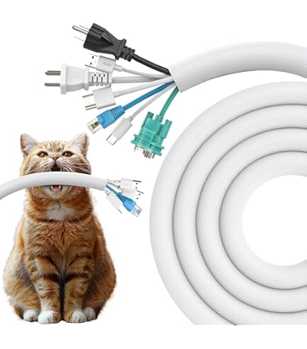 Kabelafdekking, flexibel, MOSOTECH 2 x 1,5 m, PE-kabel, opbergkabel, organizer voor kabels, voor het bewaren of verbergen van kabels, kabelmantel (2,6 cm en 2,2 cm ), zwart en grijs Kabelafdekking, flexibel, MOSOTECH 2 x 1,5 m, PE-kabel, opbergkabel, organizer voor kabels, voor het bewaren of verbergen van kabels, kabelmantel (2,6 cm en 2,2 cm ), zwart en grijs