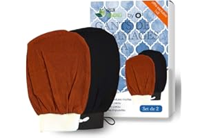 Gant de Crin-2 Gants exfoliants pour le corps et le visage-Gants de Kessa pour un gommage naturel et efficace