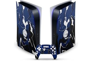 Head Case Designs Officially Licensed Tottenham Hotspur F.C. Marble Logo Art Vinyl Faceplate Gaming Skin Decal Compatible With Sony PlayStation 5 PS5 Digital Edition Console and DualSense Controller