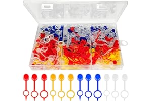 CISHOW Lot de 240 capuchons de protection pour graisseurs M6 M8 M10 - Assortiment de capuchons de protection en plastique (4 couleurs)