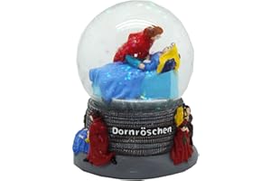 ‎MINIUM COLLECTION 30037 Märchen Schneekugel Dornröschen 65mm Schüttelkugel Glitzerkugel Souvenir Märchenfigur