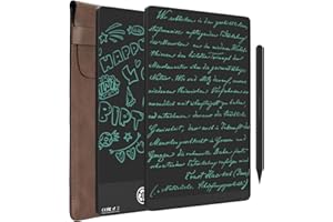 LONGTOO LCD Writing Tablet, Full Screen Erasable Digital Notepad for Kids and Adults, Drafting, Drawing and Leaving Message, 9.5"&8" Screen Black