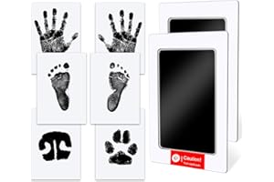 TATUNER Baby Hand and Footprint Kit Inkless - Mess Free Ink Pad, Paw Print Kit for Dogs and Cats, Safe Clean Touch Ink Pads for Newborn Handprints