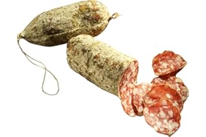‎BAVAREGOLA BAVAREGOLA Italienische Edelsalami „Salame Nostrano“ 2er-Strang 350 g – luftgetrocknet & grobkörnig – Salami am Stück – Südtiroler Spezialität von Viktor Kofler