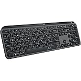 Logitech MX Keys S Kablosuz Klavye, D&uuml;ş&uuml;k Profil, Akıcı Hassas Sessiz Yazma, Programlanabilir Tuşlar, Arkadan Aydınlatma, Blu