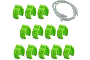 Kabelklämma för Festool D27 dammsugare slang – Kabelklämma för Festool CT CTL sugslang kabel, dammsugarslanghållare tillbehör Plug It kabelhållare kabelklämma, grön, 12 st