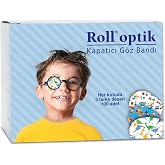 Roll Optik 100'L&uuml; Kapatıcı G&ouml;z Bandı, G&ouml;z Pedi, Erkek (131009)