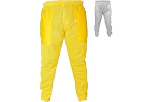 URBANSBEE Pantaloni Apicoltura ventilata Uomo e Donna Pantaloni apicoltore da Lavoro All'aperto Tuta da Apicoltura unisex per gli apicoltori contro le punture delle api