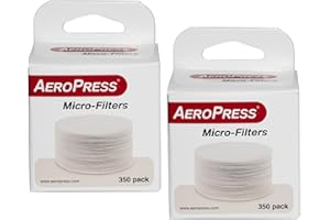 CAFFARIQUE Original Filter Refill Pack - Genuine Microfilters for Coffee and Espresso Maker - Dual Pack (Total 700 Filters), White, in Original Packaging. Compatible with Aeropress