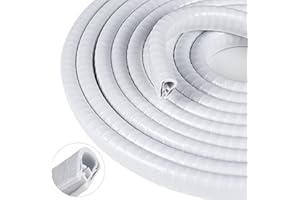 SDLDEER Universal Car Door Edge Protector Strips 5m U Shape Rubber Edge guard Trim Strip Weather Stripping for most Car Mental Edges (white)
