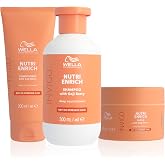 Wella Professionals Pack Invigo Nutri Enrich, Deep Nutrition and Hydration, Shampoo (300 ml) + Conditioner (250 ml) + Mask (1