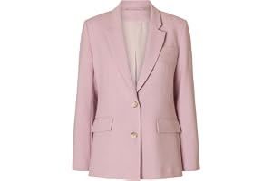 SELECTED Kvinnor Slfrita Ls Classic Blazer Mel Noos, Blead mauve, 38