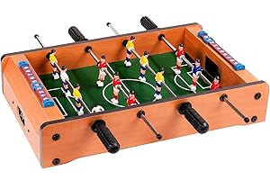 M.Y Mini Table Top Foosball Game | 41cm x 23cm | Six-A-Side Football Table Game For Kids and Adults | Football Gift