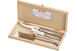 Laguiole Jean Dubost 98616 Coffret 3 Pièces Fromage Inox