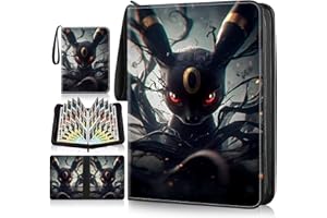 Holyhcx Classeur Carte Imperméable avec Poignée,Album Carte Collectionneur 50 Pages (900 Cartes),Rangement Carte Portable,Pochette Protectrice Étanche,Idéal pour Enfants,Adultes,Collectionneurs