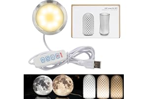 3DZWMAN LED Lamp Kit 001 Three Colors for Bambu Lab Makerworld 3D Printed DIY Hardware Model Spare Parts 5V USB Powered, 3000K Warm Light