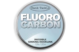Bank Tackle Fluorocarbon Hooklink Carp Fishing Rig Line 10lb 12lb 15lb 20lb 25lb 35lb Stiff Boom Section Leader Material Fluoro