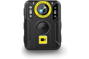 REWIRE SECURITY RX-2s Body Worn Camera | Bodycam for Doorman, SIA Security, Bailiff, Warden, Police | High Definition 1080p Night Vision | 6 Hours Record Time, 170 ° Angle Lens & 32GB Built-In Memory