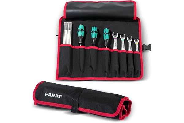 PARAT verktygsväska Basic Roll-Up Case 8 (8 innerfack, nylon, med lås, 41 x 33 x 0,5 cm) 5990826991