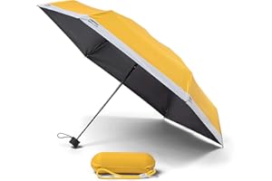 Copenhagen design Pantone Umbrella Travel foldable in Box with keychainstrap, Yellow
