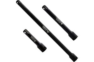 Neiko 00234A 3/8-tums Drive Impact Extension-Bar Set, Tillverkad med CRV-stål, 7,6 cm, 12,7 cm och 25,4 cm storlekar, 3-delat