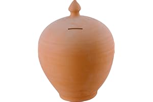 ANTICO MESTIERE SALVADANAIO Risparmio in Terracotta 25CM Monete Soldi Banconote salvadenaro