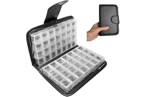GQQG Tablettenbox 14 Tage 4 Fächer Morgens Mittags Abends Nachts Medikamentenbox Pillendose Groß mit Pu Leder Leicht zu Öffnen, Arthritis Friendly, BPA Frei (Clear)