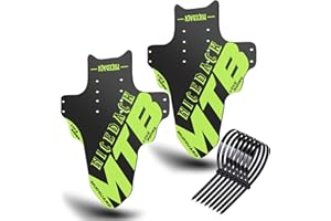 NICEDACK Parafanghi per Mountain Bike, 2 Pezzi, Mudguard Fit 20" - 29 Pollici MTB parafango Anteriore e Posteriore Compatibile con parafanghi per Bicicletta
