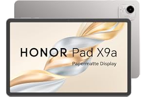 HONOR Pad X9a Papermatte Display Tablet, 11.5” 120Hz Anti-Glare Screen, 8GB RAM + 128GB Storage, Snapdragon 685, 8300mAh Battery, 35W Fast Charging, Stylus Support, Grey + Free Flip Cover