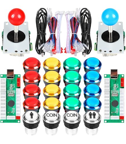 USB Zero Delay Encoder Circu Board fai da te pulsante Joystick Arcade Rocker Circu Board modulo di controllo con pulsante cavo  502
