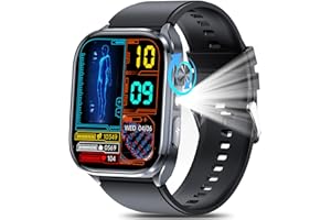 YYKY 2025 Nuovo AI Smartwatch ECG/𝐆li𝐜𝐞m𝐢𝐚/24H Pressione Sanguigna 2"orologio Salutare uomo donna con Funzione Telefono,SOS,ᴀᴘɴᴇᴀ ɴᴏᴛᴛᴜʀɴᴀ/Sonno/SpO2/Cardiofrequenzimetro/BMI/IP68/150+Sportive/Torcia