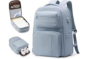 Pathrim Zaino Ryanair 40x20x25 con Porta Scarpe Donna Zaino da Viaggio Aereo Bagaglio a Mano Borsa Ryanair 40x20x25 Zaino Aereo 40x20x25 Ryanair Borsa da Viaggio 40x20x25 Ryanair Travel Backpack