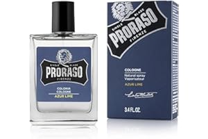 Proraso Cologne, Azur Lime, 100ml, Men's Fragrance with Citrussy and Fresh Notes, Made in Italy