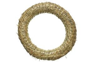 DECORIS Strohkränze, Strohrömer, Türkranz, Deko-Kranz, Kranz-Rohling, Strohring - verschiedene Durchmesser je nach Auswahl - 35 cm