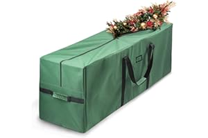 TIAZHAN Borsa per Albero di Natale, Adatta ad Alberi di Natale Alti 2.7 m, Manici Rinforzati Resistenti, Contenitori con Doppia Cerniera, Borsa Portaoggetti Impermeabile,Christmas Tree Storage Bag