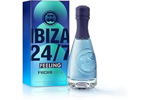 Pacha Ibiza Perfumes, Feeling Ibiza 24/7 Him, Eau de Toilette para Hombre, Larga duración, Fragancia masculina, intensa y joven, Notas cítricas, orientales y marinas, Para llevar de día, 100 ml