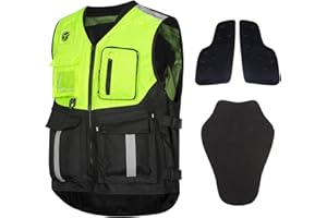 Scoyco Gilet moto Mesh sicurezza riflettente giacca senza maniche con CE blindato uomini Motocross Ciclismo Racing Vest