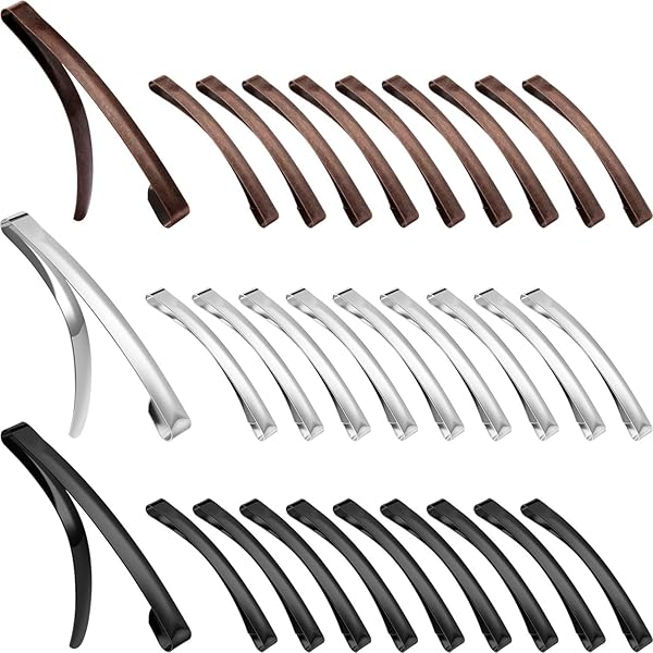 JEYORZY 2 Stück Französische Haarnadeln - Retro Metall Haarspangen Gold & Silber