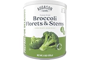 Augason Farms Freeze Dried Broccoli Florets & Stems #10 Can, 7 oz by Augason Farms