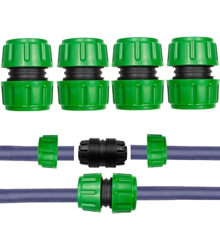 Kit De 6 Connecteurs De Tuyau Avec Vanne De Régulation, Pour Tuyau D Regulation Pour Tuyau Arrosage 1 2 Accessoires Pratiques 97635354