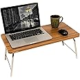 MULTI - TABLE Wooden Foldable, Multipurpose (Study Table/Reading Table/Eating Table/Craft-Work/Bed Table) Bed Laptop Table with Stainless Steel Legs in Modern Shades (Color Shade May Vary a Little)