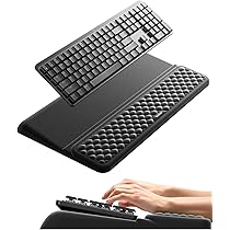 Vaydeer Wolkelleboogkussen, bureauarmsteunsteun, zachte polssteun van geheugenschuim, ergonomisch kussen, carpaal tunnel pijnverlichting gel muiskussen voor computer, laptop, kantoor, gaming
