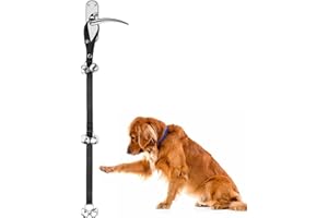 Zellar Dog Bells Toilet Training, Puppy Dog Doorbell for House Potty Training, Door Bells for Dogs to Ring, Length Adjustable Dog Training Bells for Door, Suitable for Any Doorknob, Fits for All Dogs