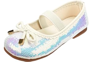 QUNUNOIRE-Prinzessin Schuhe Mädchen Glitzer Schuhe Kinder Pailletten Mary Jane Schuhe Sandalen Elegante