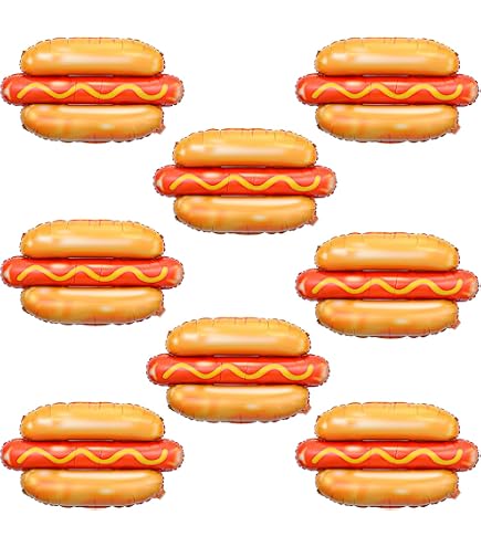 40 Decorazioni A Spirale Per Feste Fast Food – 20 Cartelli Pendenti E 20 Spirali, Tema Hamburger E Pizza