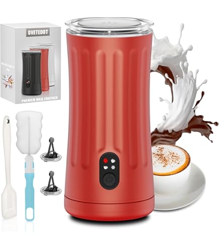 Aigostar Milky - Frullatore Elettrico Automatico 4 In 1 Per Cappuccino, Schiuma Latte Caldo/Freddo, Cioccolata - 500W, 300ml - Foto 12