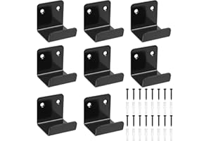 Xingwenhao - Ganchos para cargas pesadas, 8 unidades, ángulo en U, ganchos en U, soportes para azulejos de cerámica de 50 mm, gancho de pared de metal, soporte para dispositivos, soporte para colgar