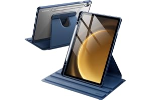 JETech Roterande Fodral för Galaxy Tab S10 Lite/S10 FE/S9 FE/S9, Marin